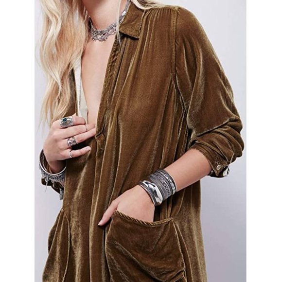 NWT Woodland Celtic Velvet Shirt Mini Dress - Picture 4 of 5